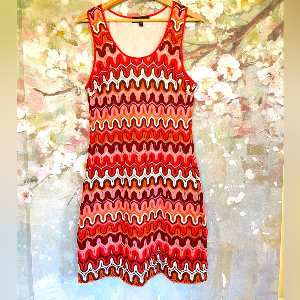 •Karen Kane•Boho/MCM Vibe Dress•Sz LARGE